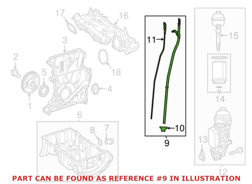 Mercedes Engine Oil Level Sensor 0011531932